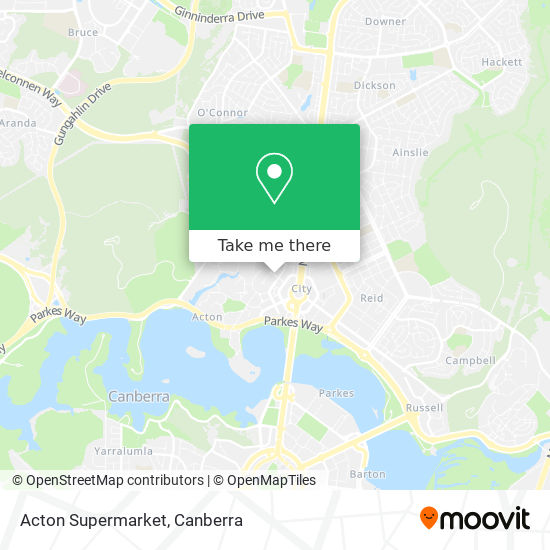 Acton Supermarket map