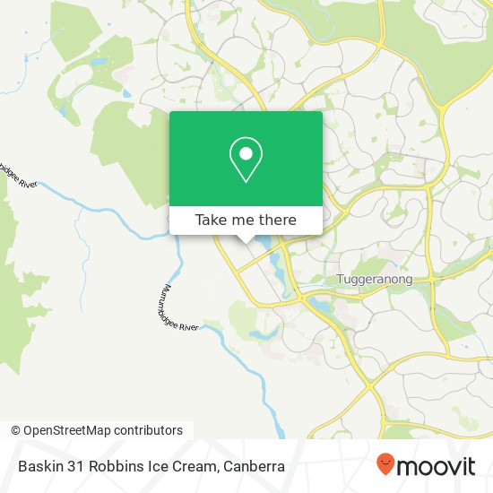 Mapa Baskin 31 Robbins Ice Cream