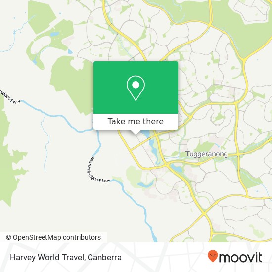 Mapa Harvey World Travel