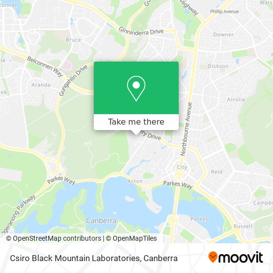 Csiro Black Mountain Laboratories map