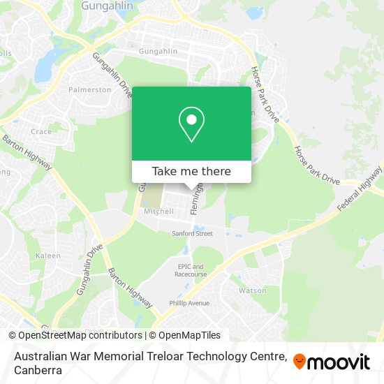 Australian War Memorial Treloar Technology Centre map