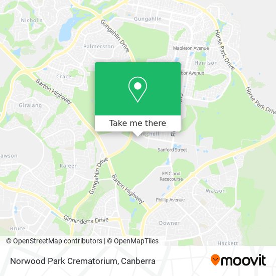 Norwood Park Crematorium map