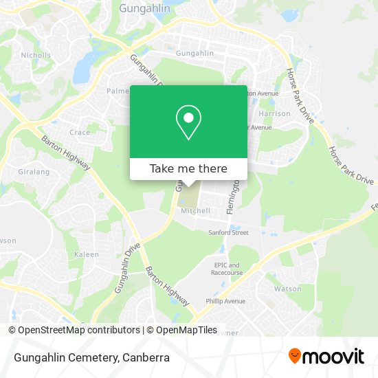 Mapa Gungahlin Cemetery