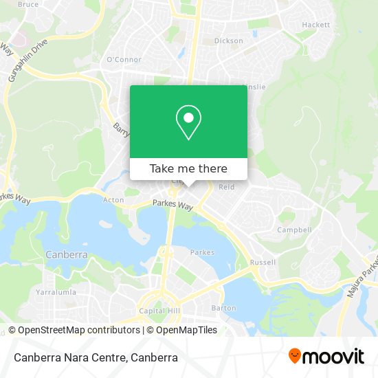 Canberra Nara Centre map