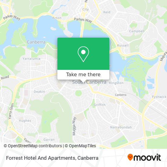 Forrest Hotel And Apartments map
