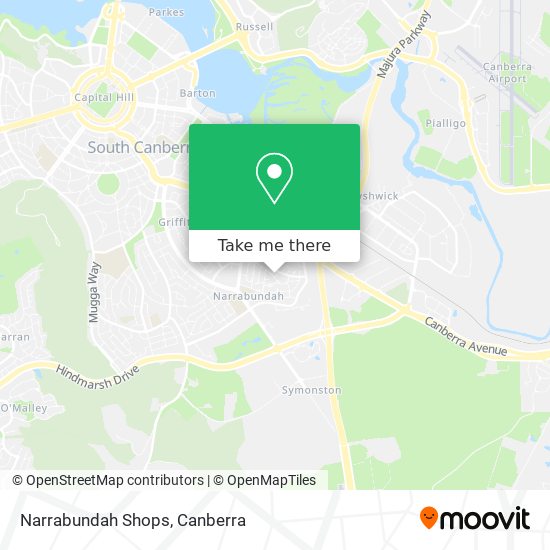 Narrabundah Shops map