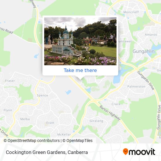 Mapa Cockington Green Gardens