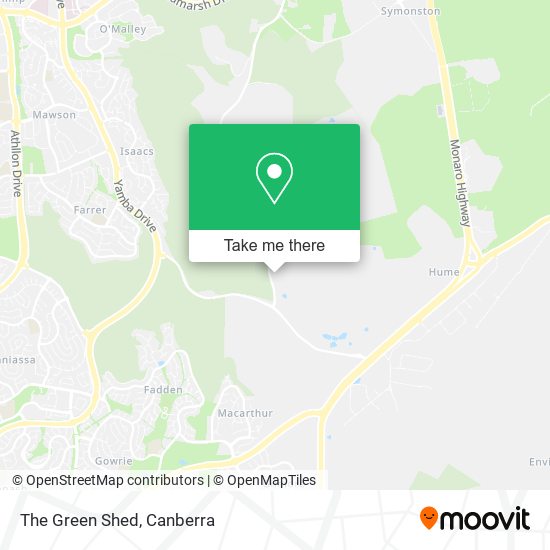 The Green Shed map