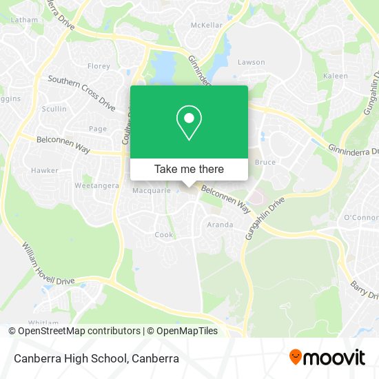 Canberra High School map