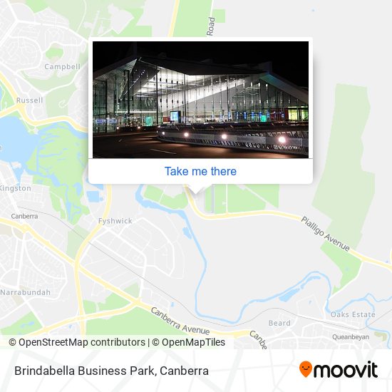 Mapa Brindabella Business Park