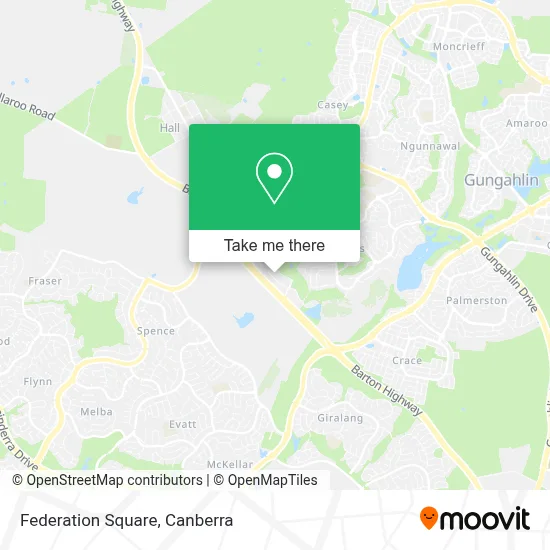 Mapa Federation Square