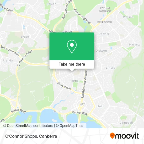 O’Connor Shops map