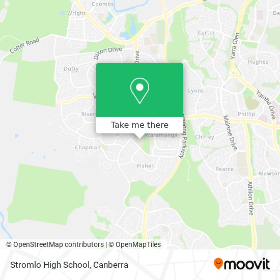 Stromlo High School map