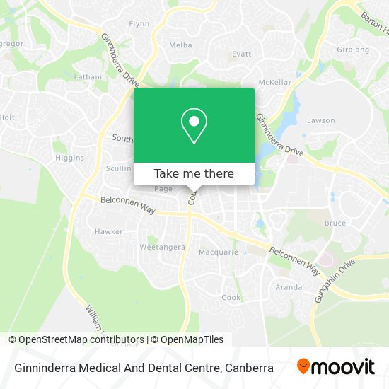 Ginninderra Medical And Dental Centre map