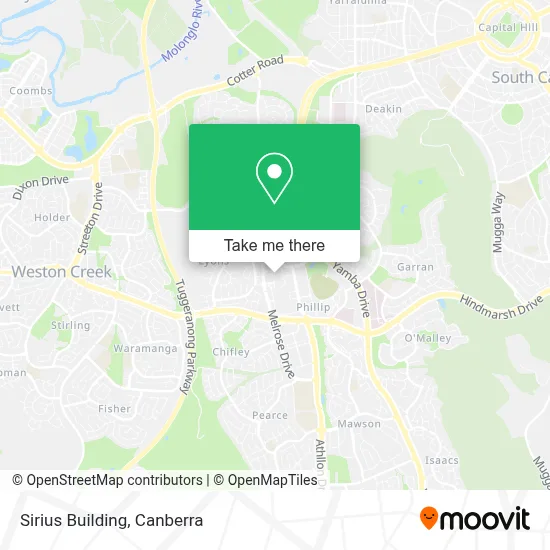 Mapa Sirius Building