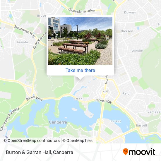 Burton & Garran Hall map