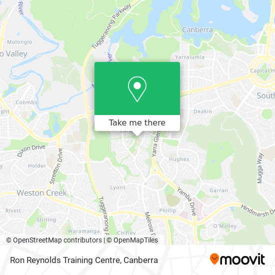 Ron Reynolds Training Centre map