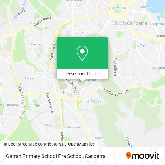 Garran Primary School Pre School map