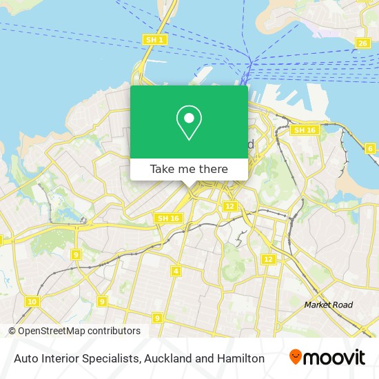 Auto Interior Specialists map