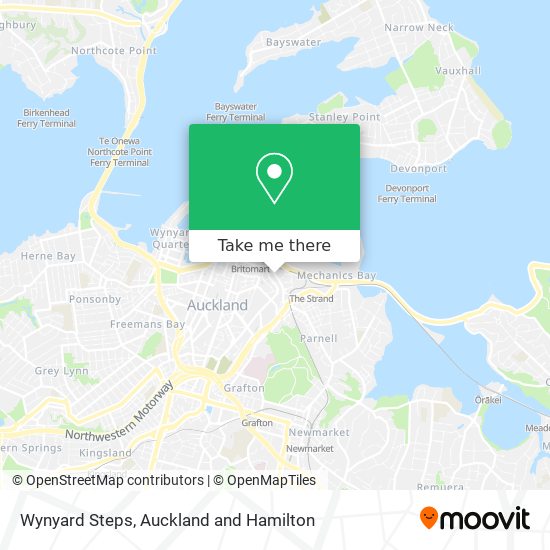 Wynyard Steps map