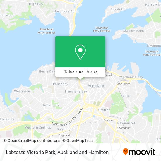 Labtests Victoria Park map