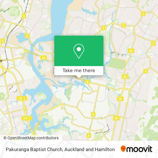 Pakuranga Baptist Church map