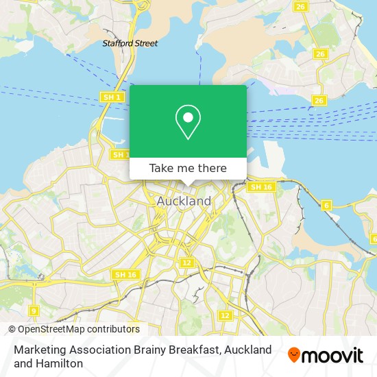 Marketing Association Brainy Breakfast map