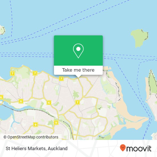 St Heliers Markets map