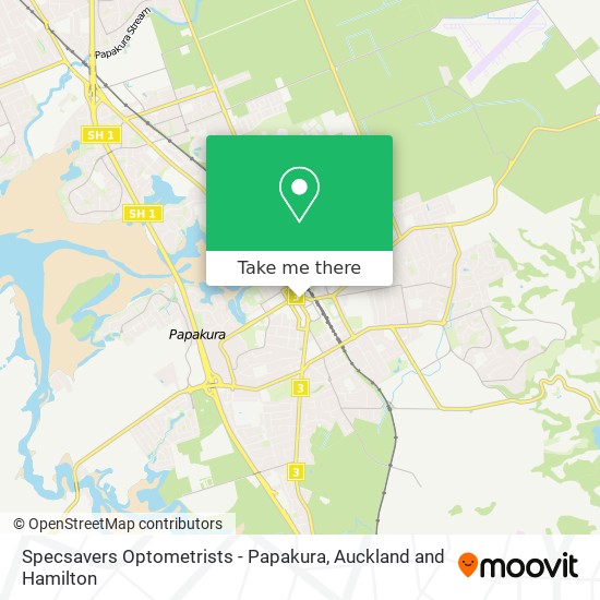 Specsavers Optometrists - Papakura map