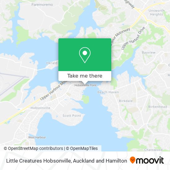 Little Creatures Hobsonville map