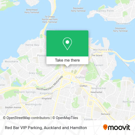 Red Bar VIP Parking map