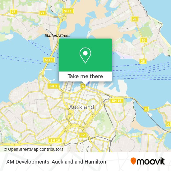 XM Developments map