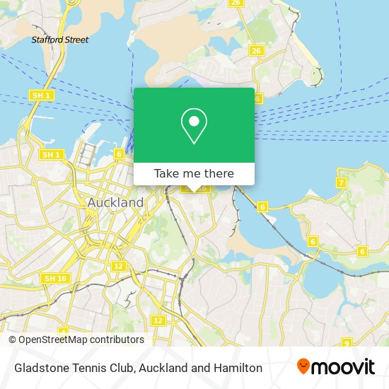 Gladstone Tennis Club map