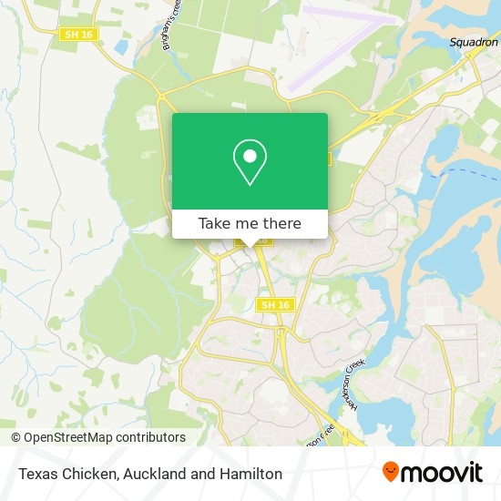 Texas Chicken map