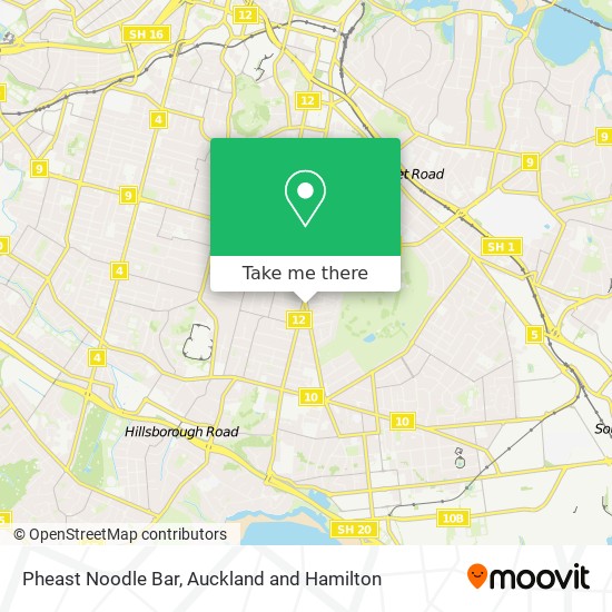 Pheast Noodle Bar map