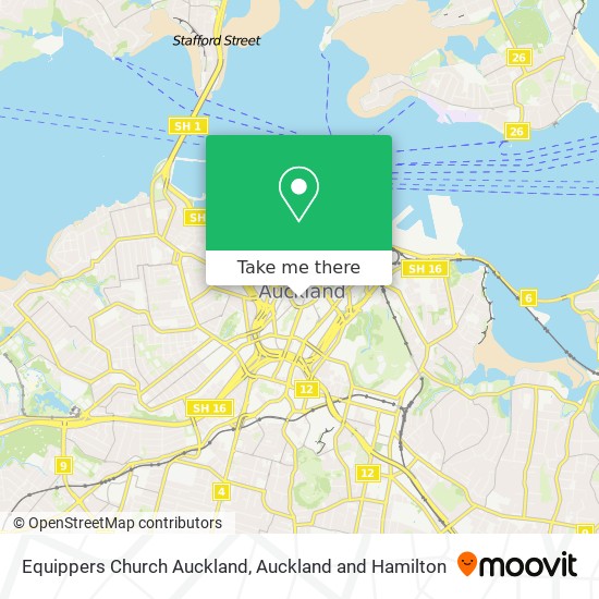 Equippers Church Auckland map