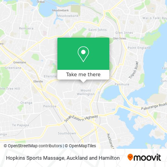 Hopkins Sports Massage map