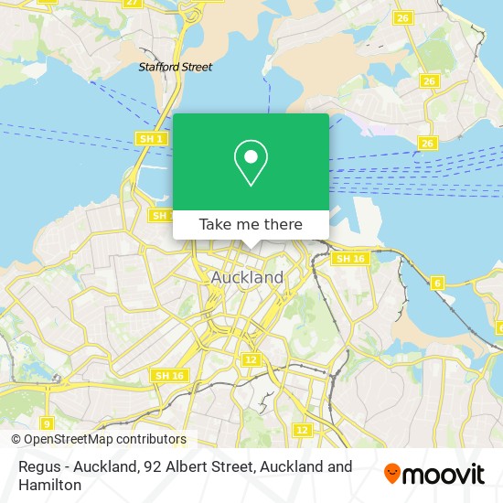 Regus - Auckland, 92 Albert Street map