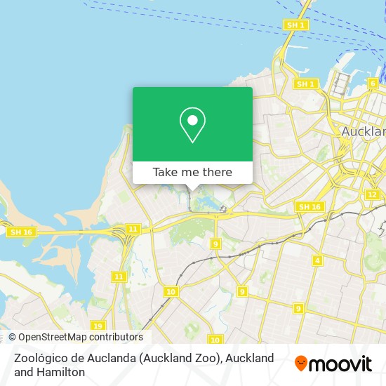 Zoológico de Auclanda (Auckland Zoo) map