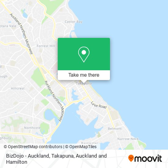 BizDojo - Auckland, Takapuna map