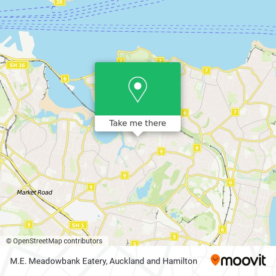 M.E. Meadowbank Eatery map
