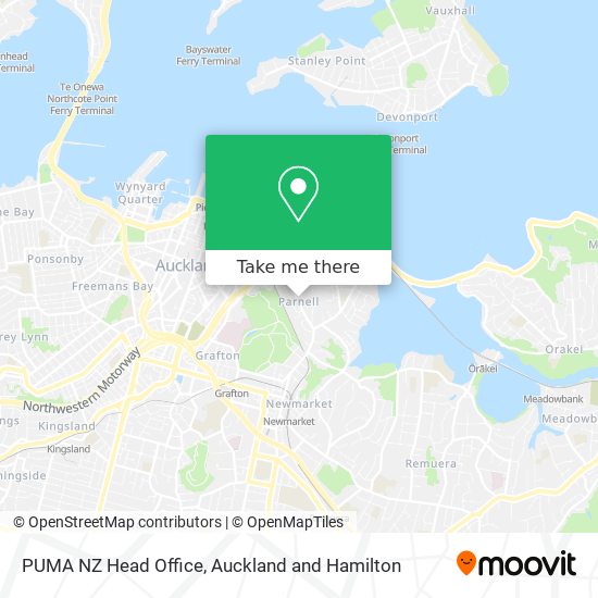 PUMA NZ Head Office map