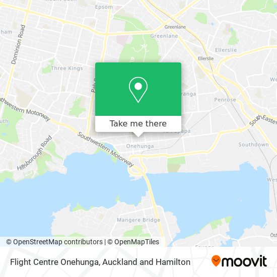 Flight Centre Onehunga map