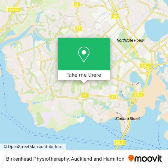 Birkenhead Physiotheraphy map