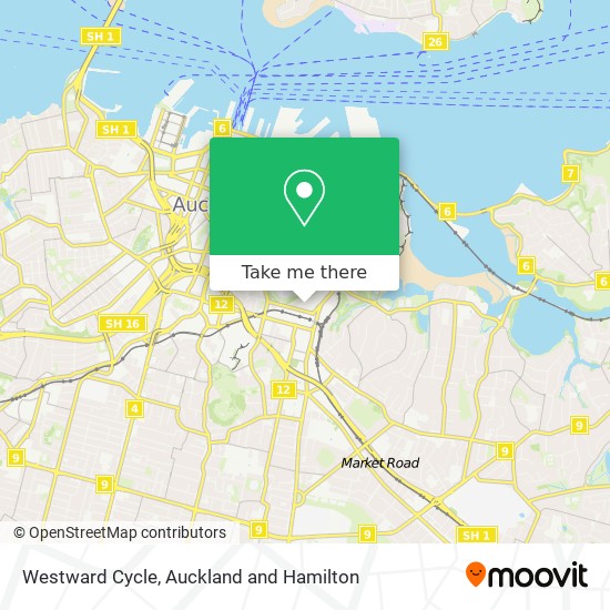 Westward Cycle map