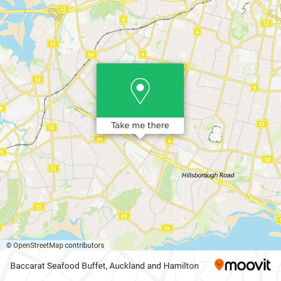 Baccarat Seafood Buffet map