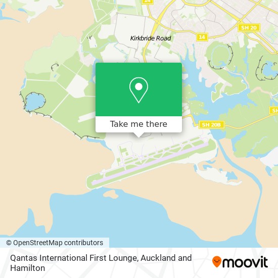Qantas International First Lounge map