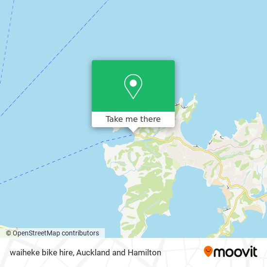 waiheke bike hire map