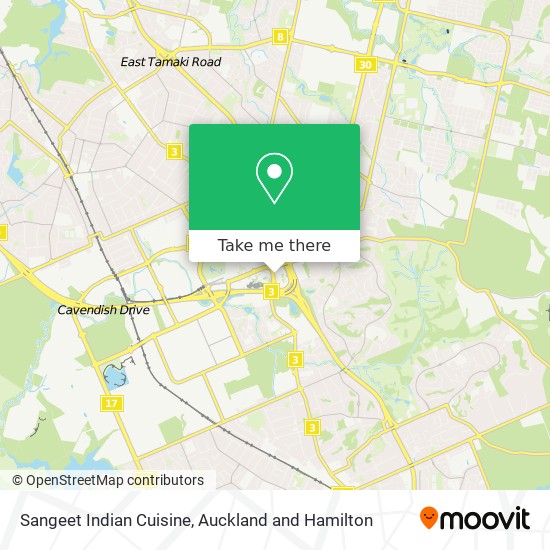 Sangeet Indian Cuisine map