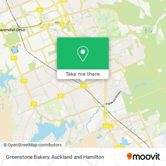 Greenstone Bakery map